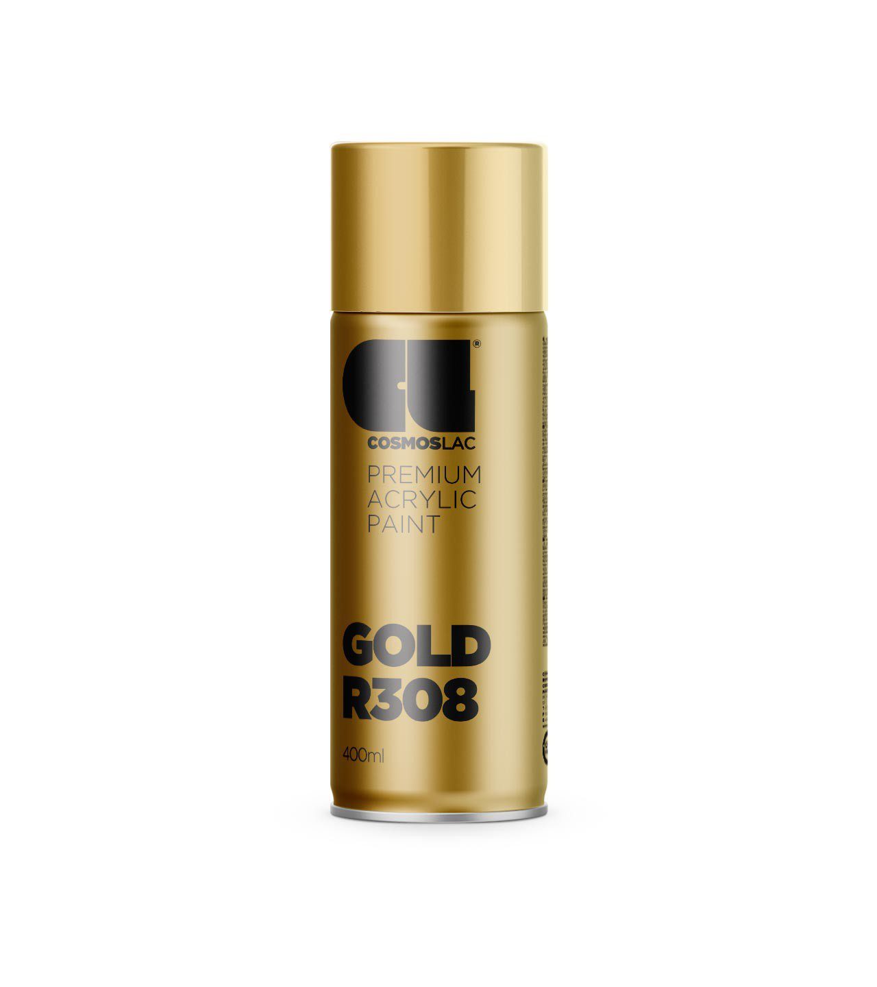 Cosmos Lac Σπρέι Βαφής Premium Acrylic με Γυαλιστερό Εφέ Gold R308